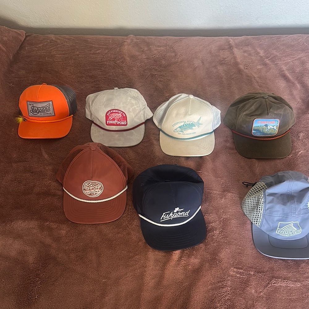 Assorted Trucker Hats Collection FISHPOND FLY FISHING BRAND